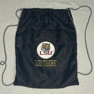 Louisiana State University Tigers Black Thirty One Embroidered Drawstring Bag